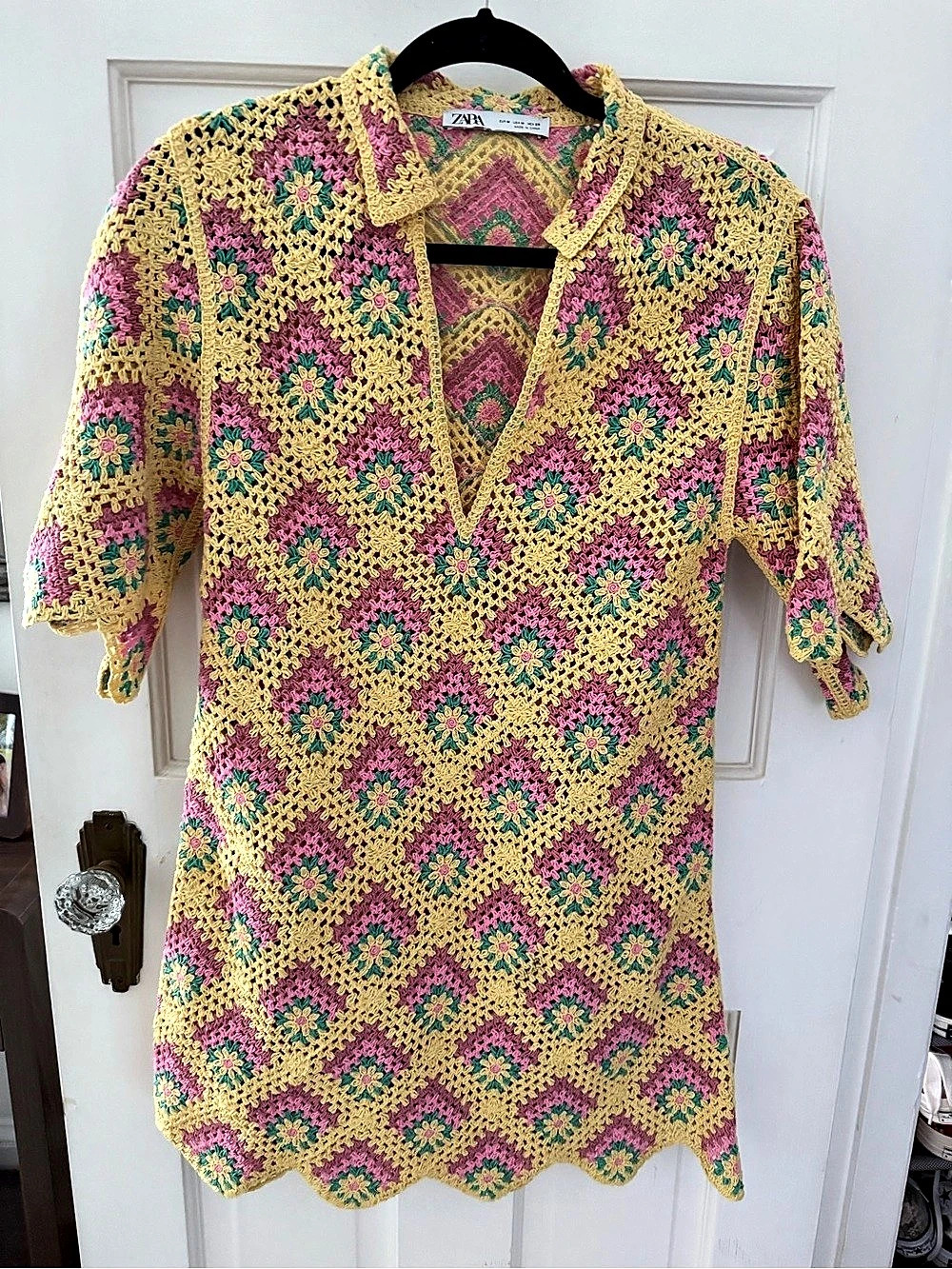 Zara Crochet Mini Dress